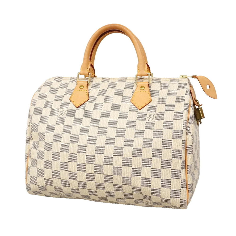 Louis Vuitton Damier Azur Speedy 30 Handbag N41370 White Women's P3641644